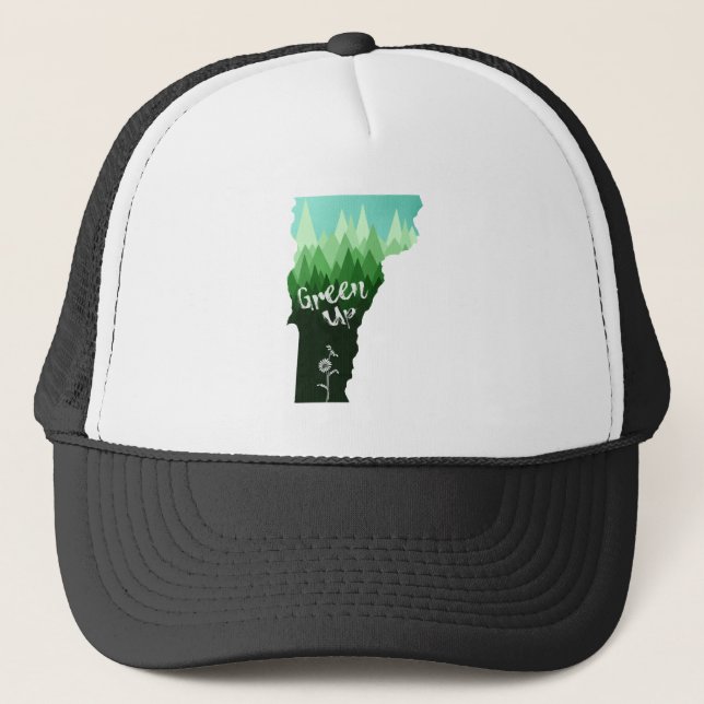 Green Up Vermont Trucker Hat (Front)