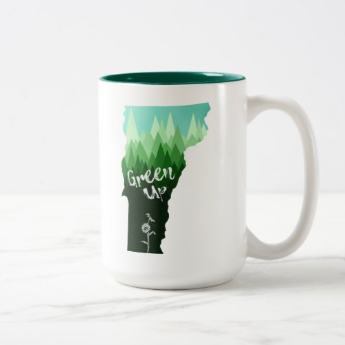 Green Up Vermont Two_Tone Coffee Mug