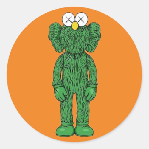 Green Urban Toy Classic Round Sticker