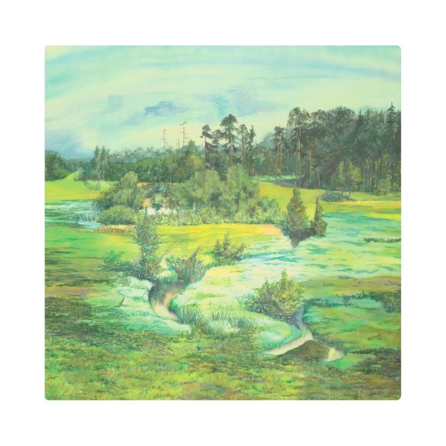 green valley metal print (Front)