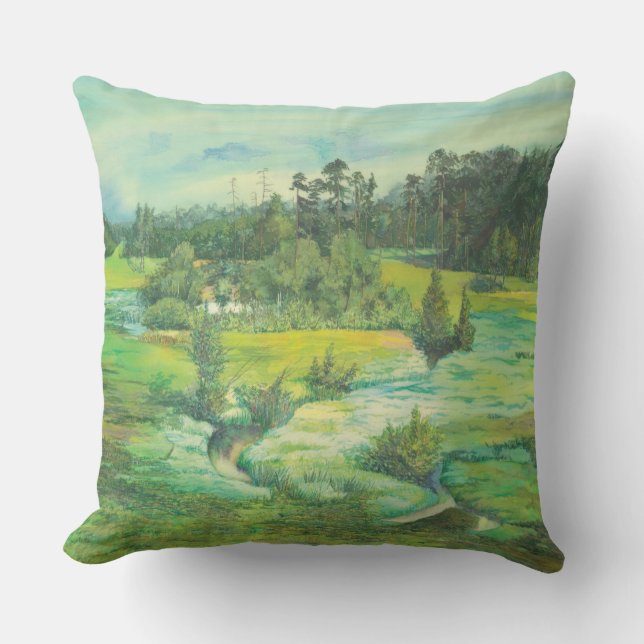 green valley outdoor pillow (Front)