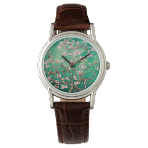 Green Van Gogh Almond Blossoms Watch