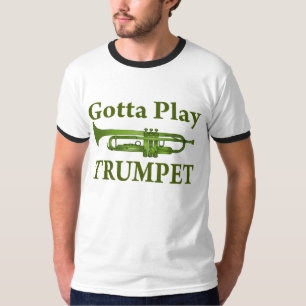 Green Variegated Gotta Play Trumpet Gift T-Shirt