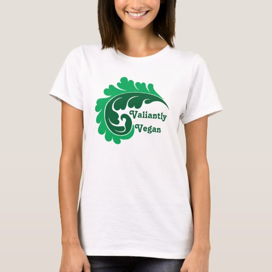 Green vegan leaf T-Shirt