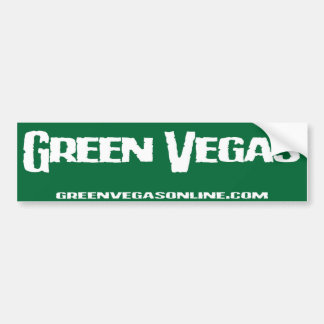 Green Vegas Bumper Sticker