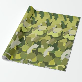 Green Vegetables Farmers Birthday Wrapping Paper