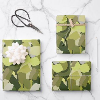 Green Vegetables Farmers Birthday Wrapping Paper Sheets