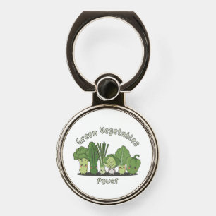 Green Vegetables Power Phone Ring Stand