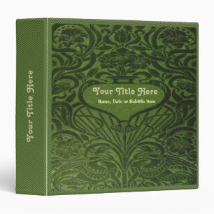 Green Velvet 1.5" Ring Binder