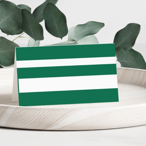 Green Velvet Tent Folded Place Card