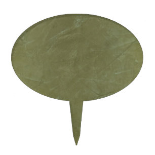 Green Venetian Plaster Cake Topper