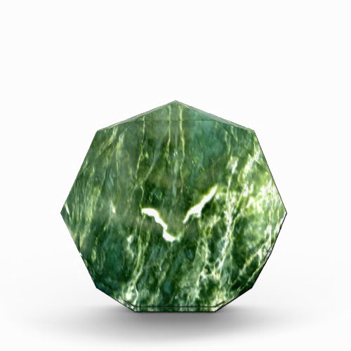 Green Verde Alpi Marble Acrylic Award