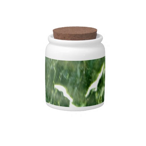 Green Verde Alpi Marble Candy Jar