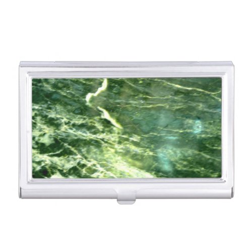 Green Verde Alpi Marble Case For Business Cards