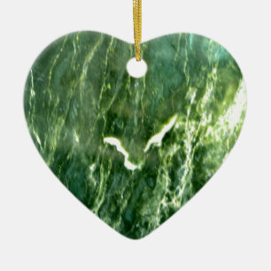 Green Verde Alpi Marble Ceramic Ornament