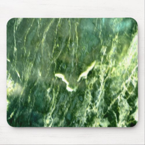 Green Verde Alpi Marble Mouse Pad