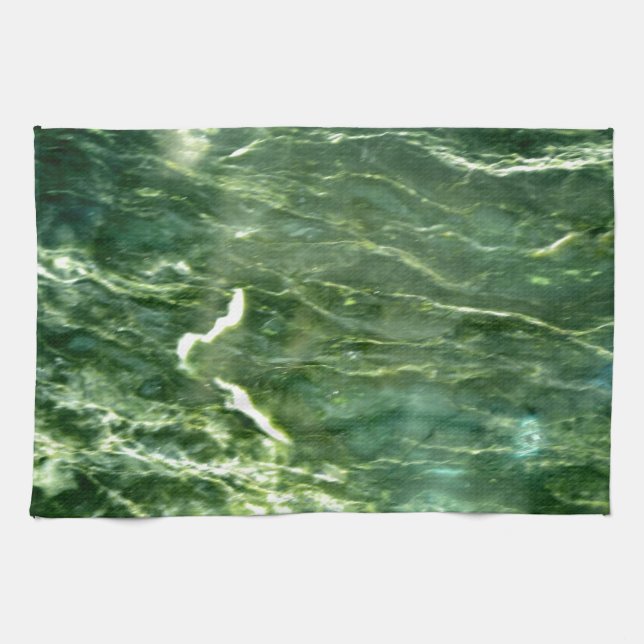 Green Verde Alpi Marble Towel (Horizontal)
