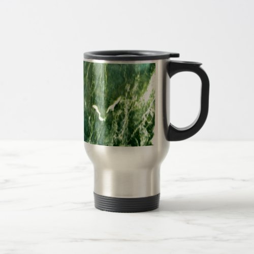 Green Verde Alpi Marble Travel Mug
