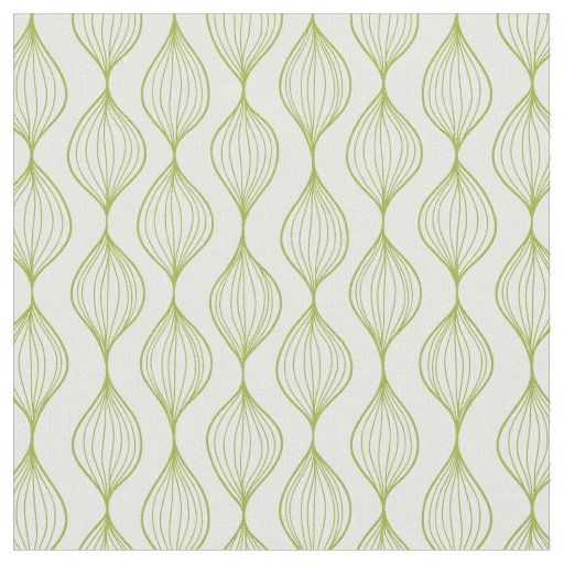Green vertical ogee pattern background fabric