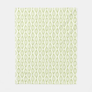 Green Vertical Ogee Pattern Background Fleece Blanket by trendzilla at Zazzle