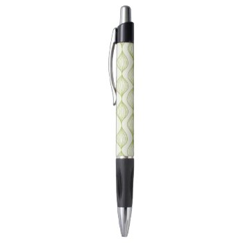 Green Vertical Ogee Pattern Background Pen by trendzilla at Zazzle