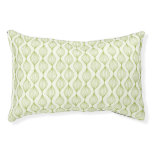 Green vertical ogee pattern background pet bed