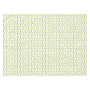 Green vertical ogee pattern background tablecloth