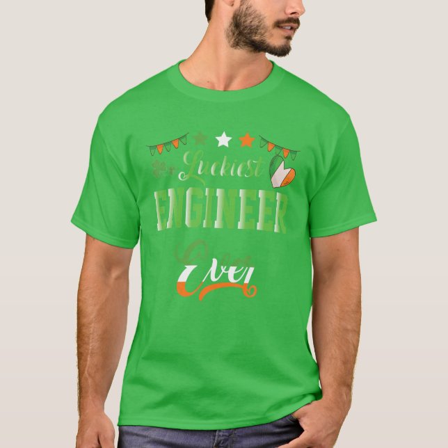 Green Very Irish St Paddy's Day Ireland Celtic Fon T-Shirt (Front)