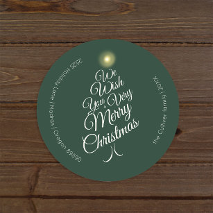 Christmas Tree Envelope Seals - 32 Peel-Off Stickers – Daisy