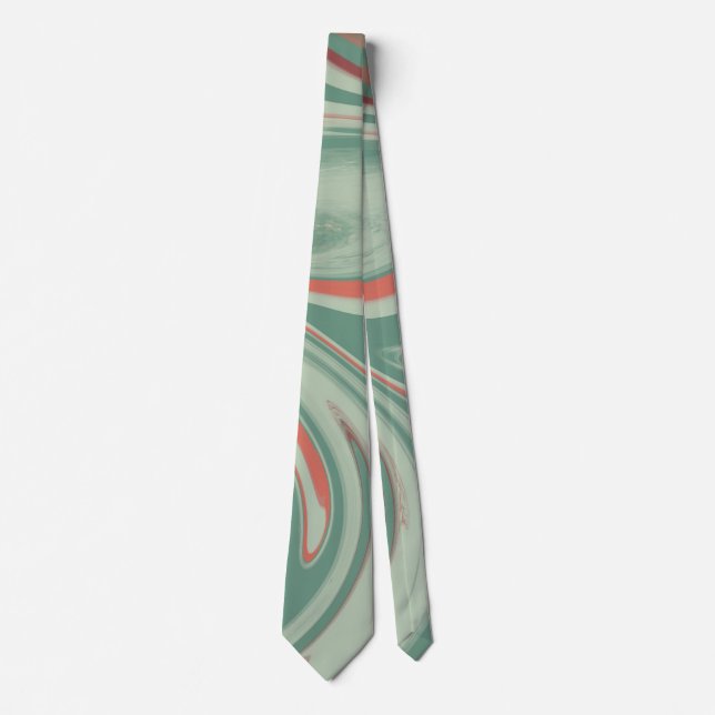 Green Vibe. Neck Tie (Front)