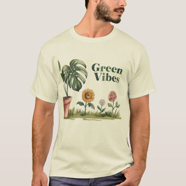 Green Vibes. T-Shirt (Front)