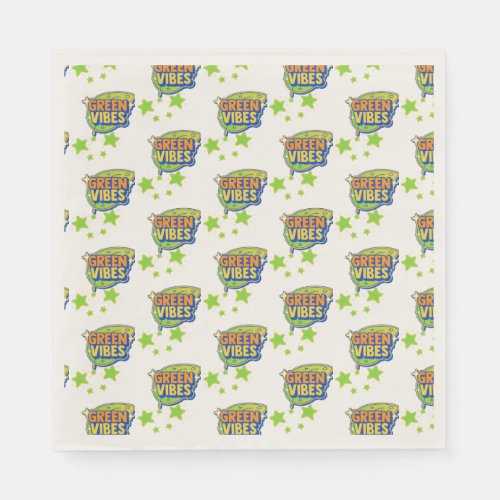 Green Vibes World Environment Day Save THE Earth Napkins