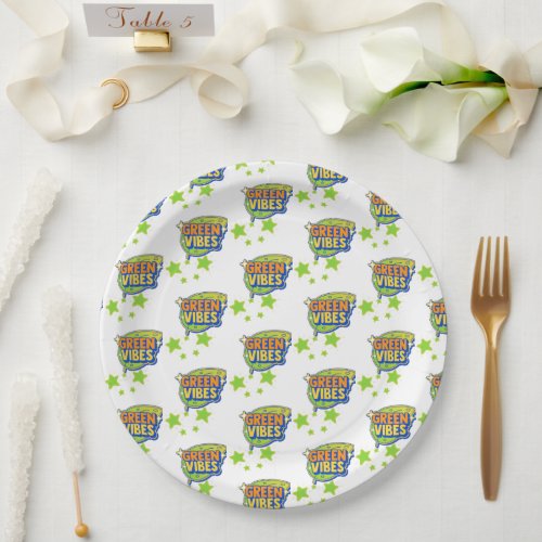 Green Vibes World Environment Day Save THE Earth Paper Plates