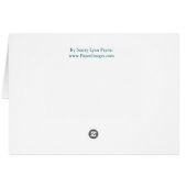 Green Victorian House Card (Back Horizontal)