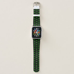 Green Video Game Controller Heart Pattern Apple Watch Band
