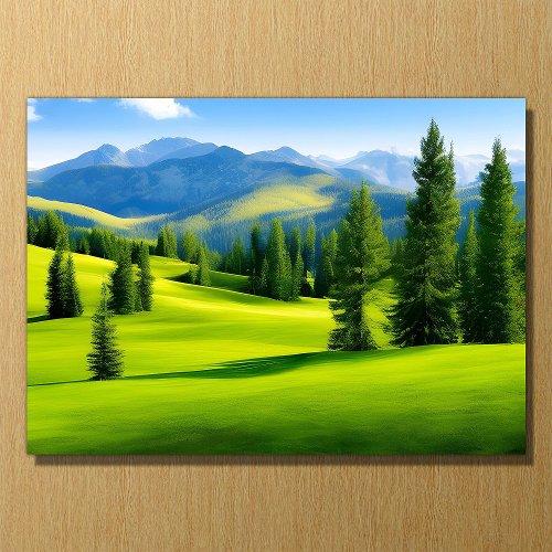 Green View of Nature on 14 x 10 Acrylic Print
