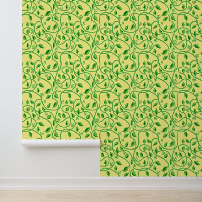 Green vine leaves tangle Wallpaper (Application)