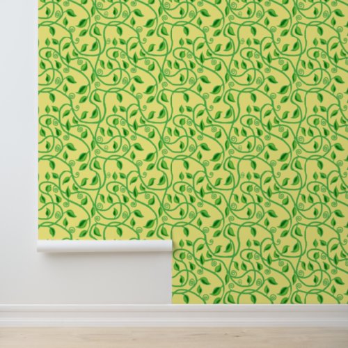 Green vine leaves tangle Wallpaper Wallpaper