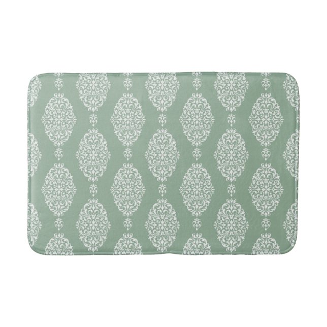 GREEN VINTAGE EUCALYPTUS BATH MAT (Front)