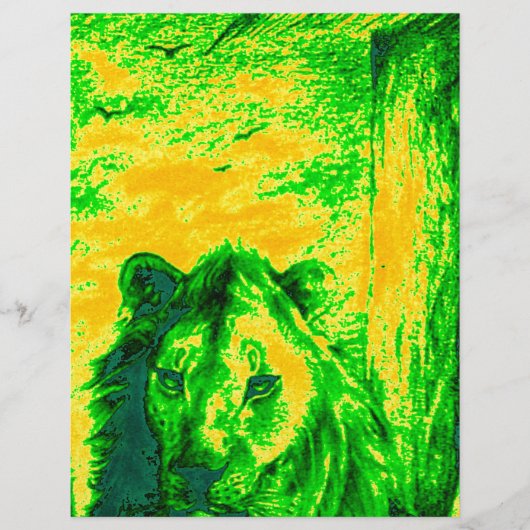 Green Vintage Lion simba Hakunamatata Simba Marara (Front)