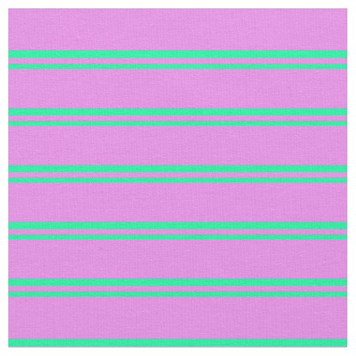 Green & Violet Striped Pattern Fabric