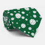 Green Volleyball Chevron Patterned Neck Tie