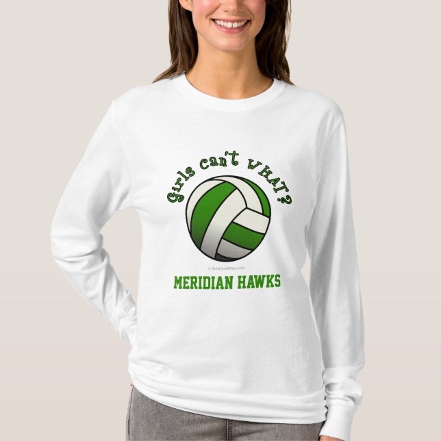 Green Volleyball T-Shirt (Front)
