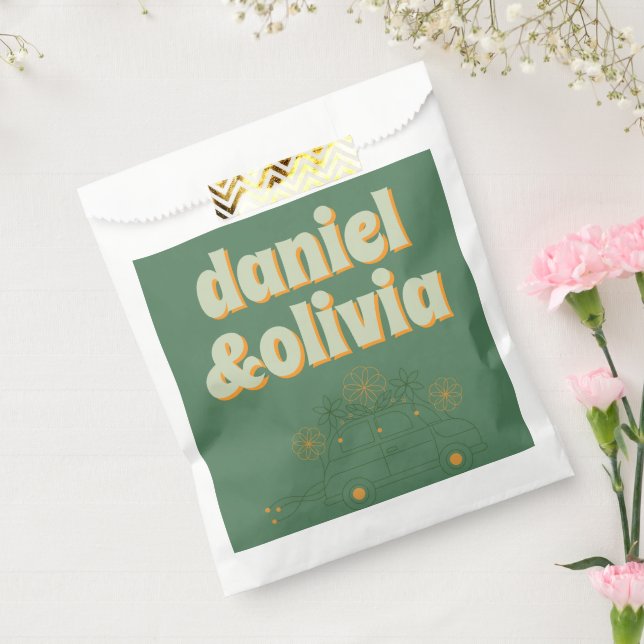 Green Vosvos Minimal Wedding Favor Bag (Sealed)