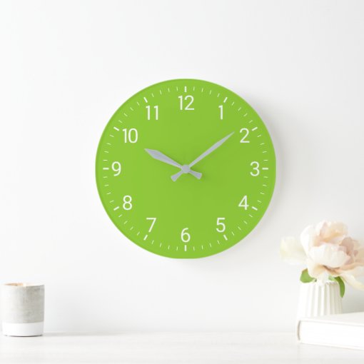 light green wall clock