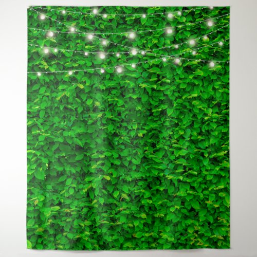 Green Wall Fairy Lights Party Backdrop