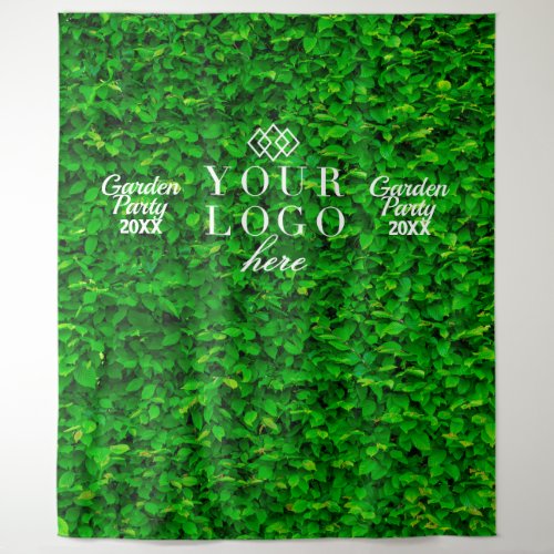 Green Wall Garden Custom Logo Party Backdrop