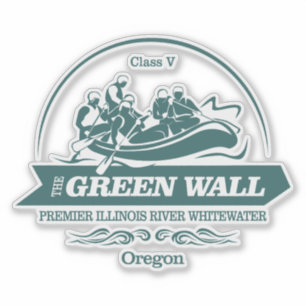 Green Wall (rafting 2) Sticker
