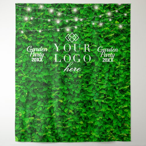 Green Wall Twinkling Lights Party Backdrop