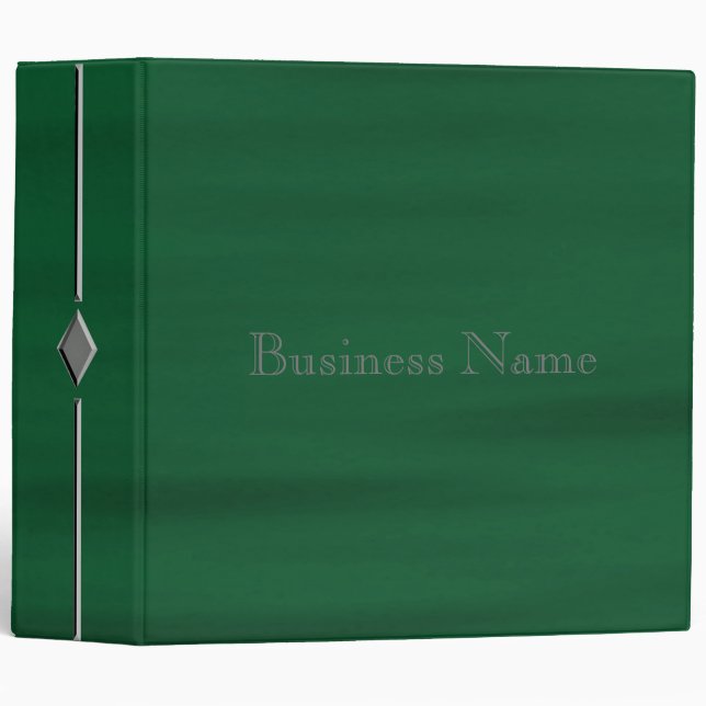 Green Water Diamond 3 Ring Binder (Front/Spine)